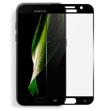 Защитное стекло Samsung A7 2017/A720 Full Screen черное