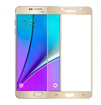 Защитное стекло Samsung Note 5/N920 Full Screen золотое
