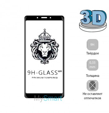Защитное стекло 3D Xiaomi Redmi 6a черное