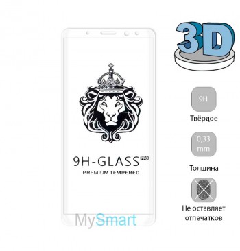 Защитное стекло 3D Huawei Mate 10 Lite белое