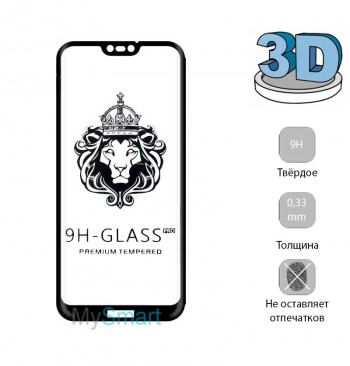 Защитное стекло 3D Huawei P20 Lite черное