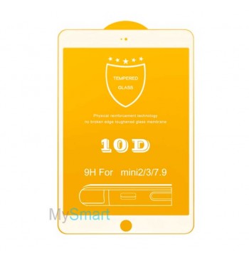 Защитное Стекло iPad mini 1/2/3 [10D] белое