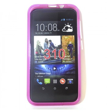 Силиконовый чехол HTC 310 розовый