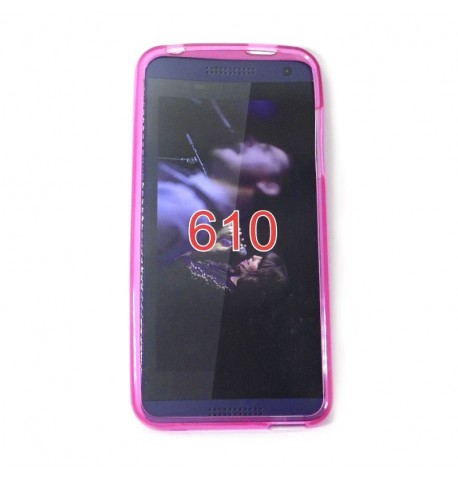 Силиконовый чехол HTC 610 розовый