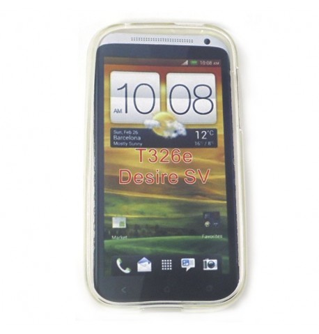 Силиконовый чехол HTC T326e Desire SV белый