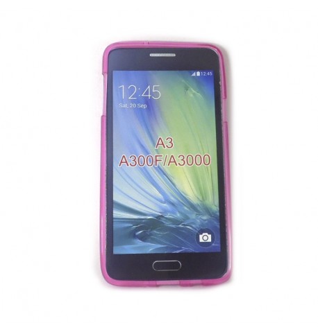Силиконовый чехол Samsung A3/A300F/A3000 розовый