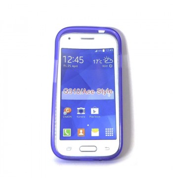 Силиконовый чехол Samsung G310/Ace Stale фиолетовый