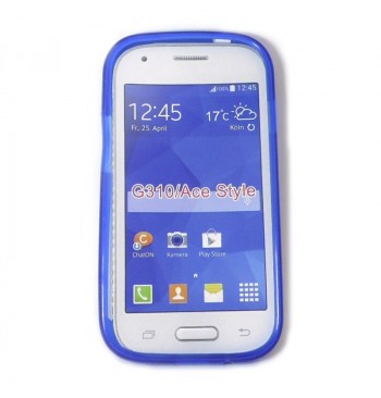 Силиконовый чехол Samsung G310/Ace Stale синий