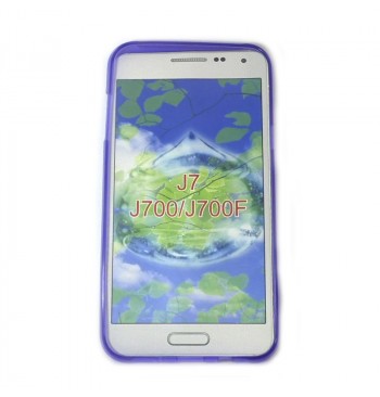 Силиконовый чехол Samsung J7 фиолетовый