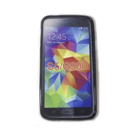 Силиконовый чехол Samsung S5 G900 черный