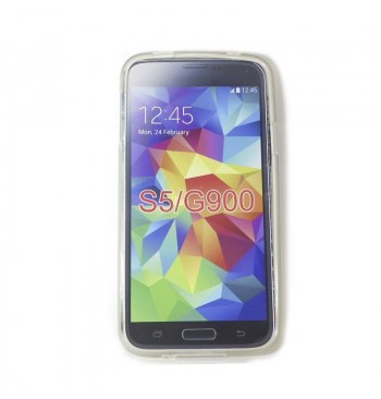 Силиконовый чехол Samsung S5 G900 белый