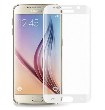 Защитное Стекло Samsung G928 (S6 Edge Plus) 3D белое