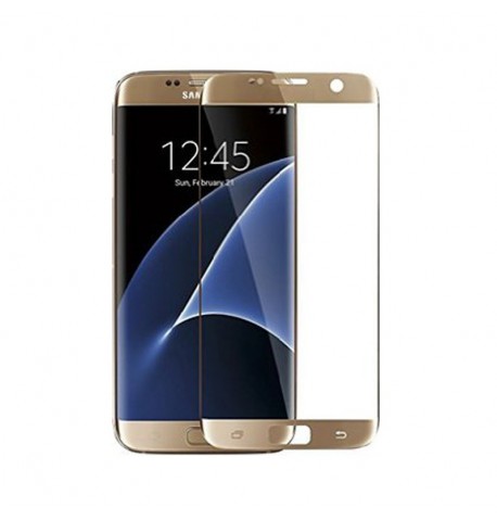 Защитное Стекло Samsung G930 (S7) 3D золотое