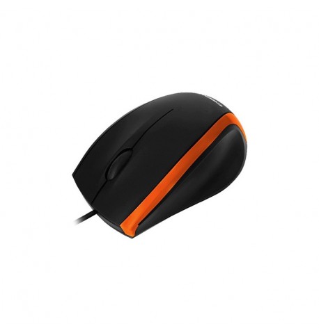 Мышь USB Crown CMM-009 черный с оранжевым