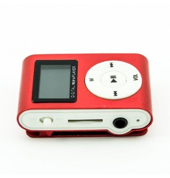 MP3 player SLIM red + LCD + HF