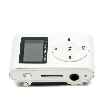 MP3 player SLIM silver + LCD + HF