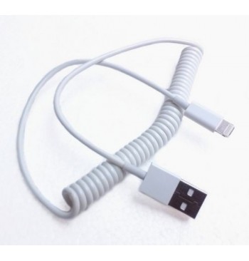 Кабель  Lightning USB Cable Iphone5/5s/6/6+, iPad 4/air/air2/mini (spring)
