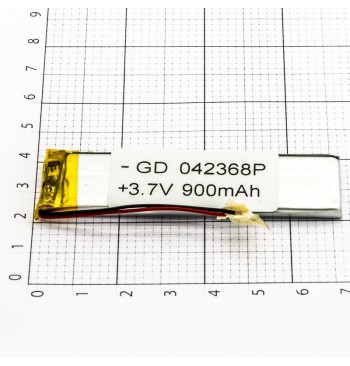 Аккумулятор литий-полимерный 042368P (900mAh)