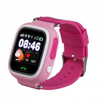 Детские умные часы с GPS трекером TD-02 (Q100) Pink