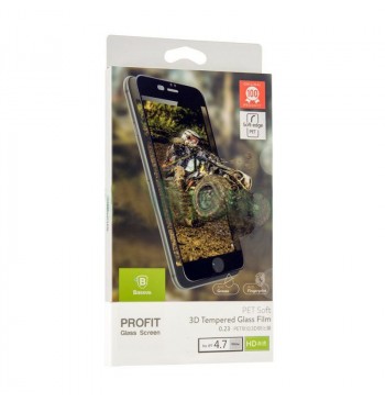 Защитное Стекло Baseus (OR) PET Soft 3D iPhone 7 Plus White (0.23mm)