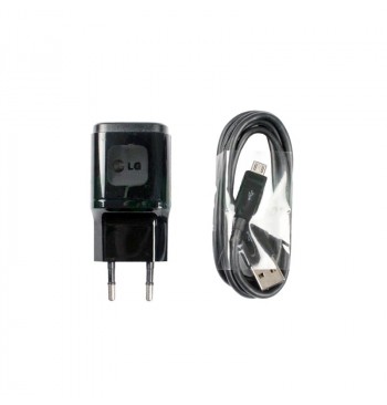 СЗУ USB Original Quality LG + cable MicroUSB 1,8A Black (MCS-04BR)